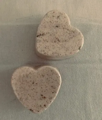 Heart-Shaped Lavender-Rose Bath Bomb